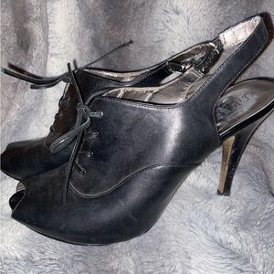 Guess Lace up Black Women's Heels